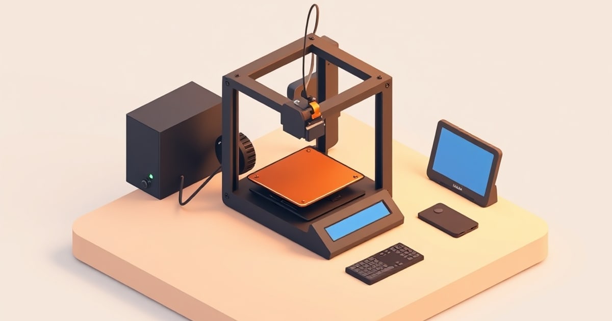 Compact Bambu Lab A1 Mini bed-slinger printer with AMS Lite multi-color unit beside it