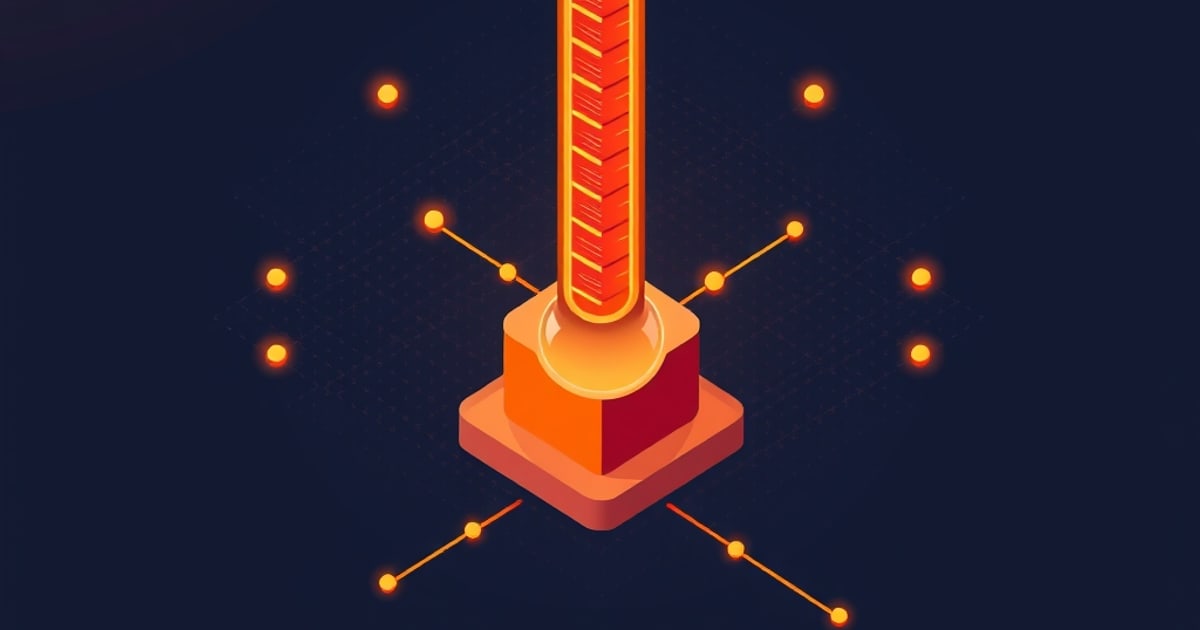 A 3D-printed temperature calibration tower with multiple banded sections